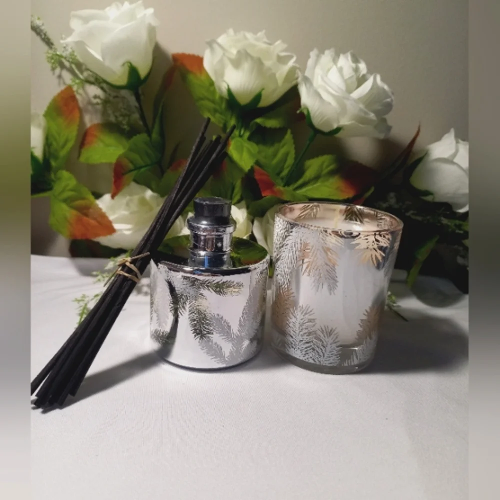 Thymes Frasier Fir Statement Candle and Diffuser Gift Set